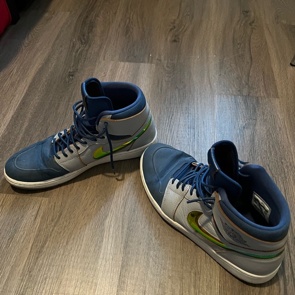 Jordan 1 mid blue gray - Picture 3 of 5